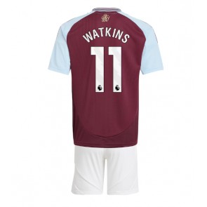 Billiga Aston Villa Ollie Watkins #11 Hemmatröja Barn 2024-25 Kortärmad (+ Korta byxor)